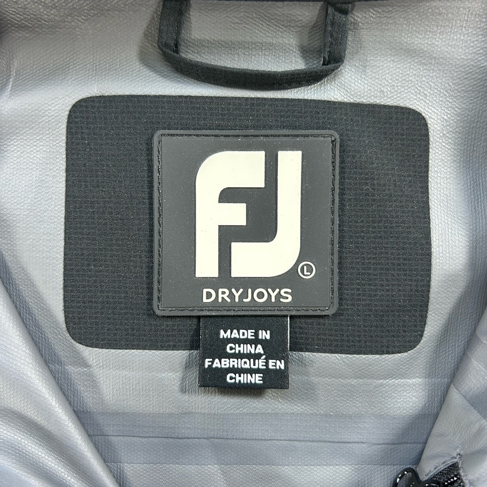 FootJoy DryJoys Hydrolite Large Golf Rain Jacket Blue Houndstooth Waterproof - Picture 8 of 13